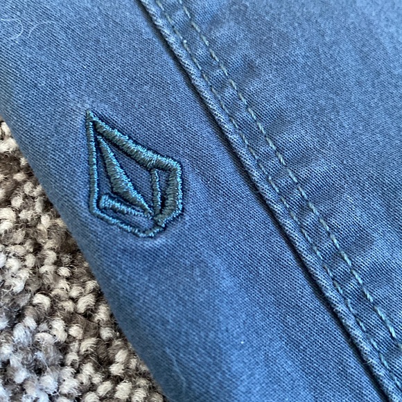 Volcom Men’s Cotton Pants 32W 30L Navy Blue - Picture 5 of 7